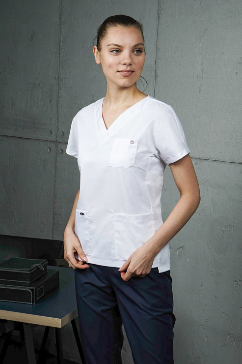 Блуза женская «Нюша», белый, 48