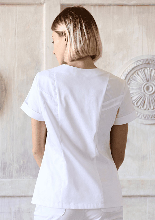 Блуза женская «Альфа», белый, 52